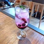 農cafe baikamo - ブルーベリースカッシュ