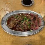 大衆肉酒場 赤羽 ふじ屋 - ３種のビフテキ盛り合わせ