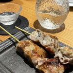 炭火串焼 鶏魚 - 