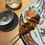 炭火串焼 鶏魚 - 