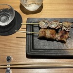 炭火串焼 鶏魚 - 