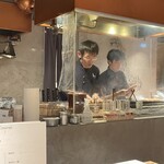 炭火串焼 鶏魚 - 