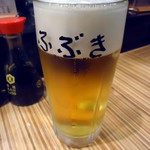 ふぶき - 「アサヒスーパードライ生」390円也。