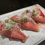 焼肉 喰心 - 和牛炙り寿司