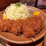 とんかつ丸一 - とんかつ定食のとんかつ　揚げたてサクサク