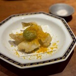 ブリコール - 自家製のカラスミをかけた天ぷら