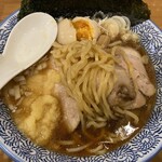 中華そば 笑歩 - 生姜そばの手揉み太麺