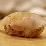 鮨 やすみつ - 皮剥 肝挟み