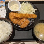 松のや - ロースかつ＆エビフライ定食