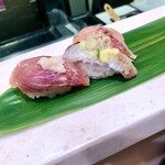 立食い寿司 根室花まる - 料理写真:三貫セット　落石〜おちいし〜