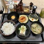 松のや - 玉子かけご飯380円＋クーポンコロッケ