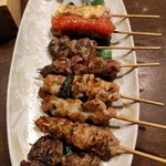 和食居酒屋 旬門 - 炭火焼盛り合わせ８本