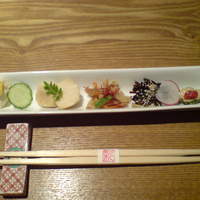 日本料理 彩々楽 - お通し(５点盛り) 其の１