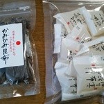 Okui Kaiseidou - かみかみ昆布250円と昆布ゼリー350円