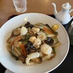 柚香菊 - 海鮮餡掛け麺1650円