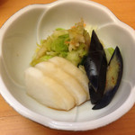 鰻家 - お新香　セットのもの