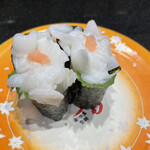 廻る富山湾 すし玉 富山駅店 - エンガワ