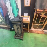 柳橋きたろう場内 - お店の前のサイン(開店前)