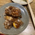 鶏家 たちばな - 玉子の黄身を合わせて美味しい