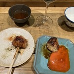 鶏家 たちばな - つくねに卵黄が美味しい