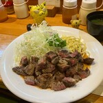 亜茶羅 - ステーキ定食(180g)   1,300円(税込)