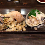 Rakuya - 楽や・つぶ貝、ホッキ貝刺し
