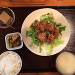 磯の香 - 鳥唐葱ソース定食 500円