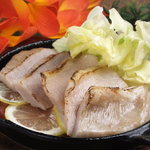 Pork jowl (pork belly Teppanyaki)