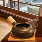 茶館きっかわ 嘉門亭 - これで茶葉を煎ります