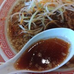 幸楽苑 - たまり醤油ベースのスープ