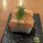 そば切り こごろ - 炙りサーモン寿司