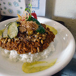 アプランティ - 和風キーマカレー930円＋トッピングの納豆100円
