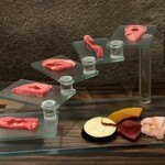 梅田お初天神大人の神戸牛焼肉 - 焼肉の階段