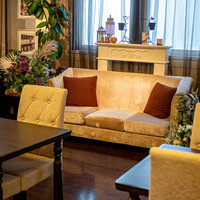 アルモニービアン - カフェの内装もオシャレ