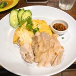 海南チキンライス 夢飯 - 海南タマゴライス（小）、ゆで蒸しチキン