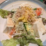 いち藤 - 京野菜と豆腐のサラダ