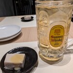 いち藤 - 角ハイボールダブル＆お通し