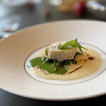 LAINE INAMURAGASAKI - 対馬天然クエ ルッコラの上にクエ