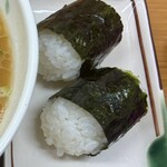 中華そば きくま - ご飯も海苔もツヤツヤです✨