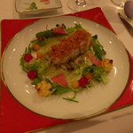 モナリザ - 香ばしく焼いた金目鯛と蓮根のリゾット　クリスマスリース　サラダ仕立て