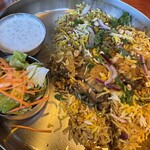 エリックサウスマサラダイナー - ランチのチキンビリヤニ②