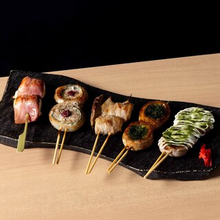 SNS映えバッチリな「野菜肉巻き串」