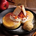 さかい珈琲 - 【期間限定】キャラメルナッツとアップルシナモンのパンケーキ