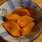 かつ芳 - 柿(サービス)