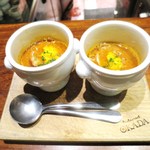 Restaurant OKADA - 山口県萩から届いた渡り蟹のビスク　ルイユトースト添え