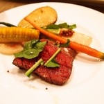 トラットリア・アルモ - 佐賀牛もも肉（40日熟成）のタリアータ（2014年11月）