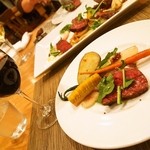 トラットリア・アルモ - 佐賀牛もも肉（40日熟成）のタリアータ（2014年11月）