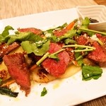 トラットリア・アルモ - 佐賀牛もも肉（40日熟成）のタリアータ（2014年11月）