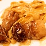 トラットリア・アルモ - イタリア産フレッシュポルチーニのクリームソース フェットチーネ（2014年11月）