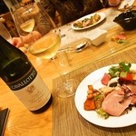 トラットリア・アルモ - ご主人に選んでもらった白ワイン（2014年11月）